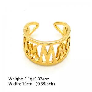Stainless Steel Gold-plating Ring - KR1088477-NT