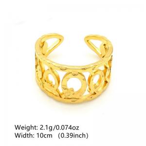 Stainless Steel Gold-plating Ring - KR1088481-NT