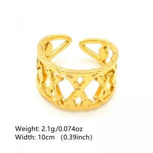 Stainless Steel Gold-plating Ring - KR1088488-NT