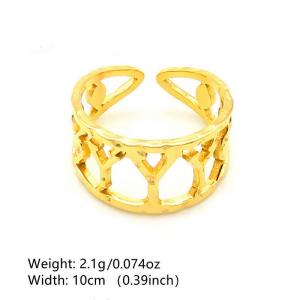 Stainless Steel Gold-plating Ring - KR1088489-NT