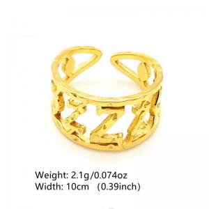 Stainless Steel Gold-plating Ring - KR1088490-NT