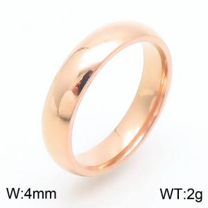 Circular arc smooth stainless steel ring - KR110116-WGZQ