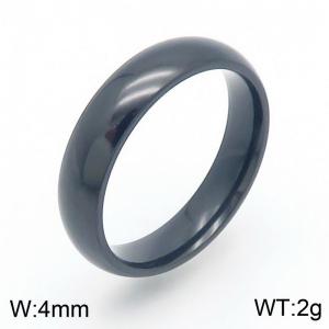 Circular arc smooth stainless steel ring - KR110118-WGZQ