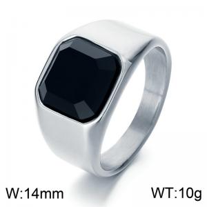 Stainless Steel Stone&Crystal Ring - KR110133-MZOZ