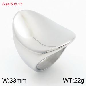 Stainless steel smooth ring - KR110178-K