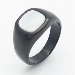 Stainless Steel Stone&Crystal Ring - KR110269-TZN