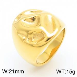 Stainless Steel Gold-plating Ring - KR110670-K