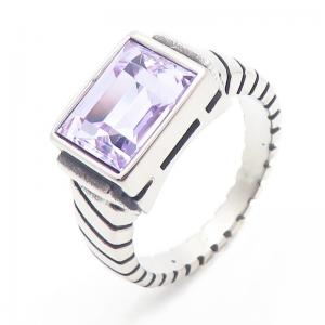 Stainless Steel Stone&Crystal Ring - KR111602-TLX