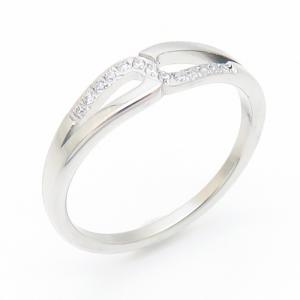 Stainless Steel Stone&Crystal Ring - KR111664-YH