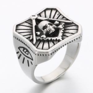 Stainless Skull Ring - KR112284-TGX