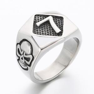 Stainless Skull Ring - KR112287-TGX