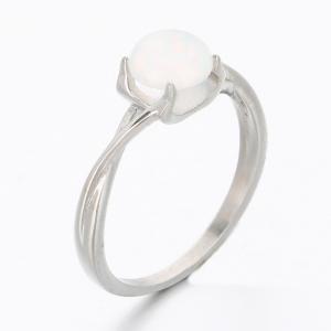 Stainless Steel Stone&Crystal Ring - KR112532-TSC