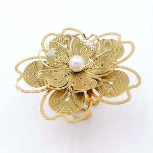 Stainless Steel Gold-plating Ring - KR113307-SP