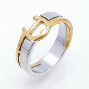 Stainless Steel Gold-plating Ring - KR113719-SP