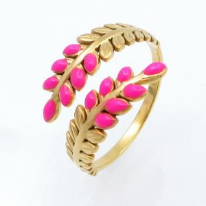 Stainless Steel Gold-plating Ring - KR113721-SP