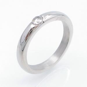 Stainless Steel Stone&Crystal Ring - KR113960-MW