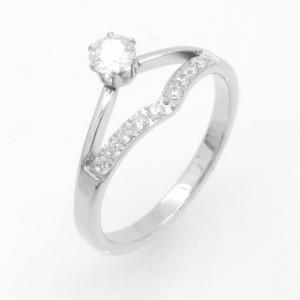 Stainless Steel Stone&Crystal Ring - KR114103-YH