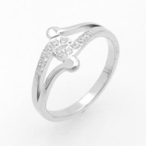 Stainless Steel Stone&Crystal Ring - KR114109-YH