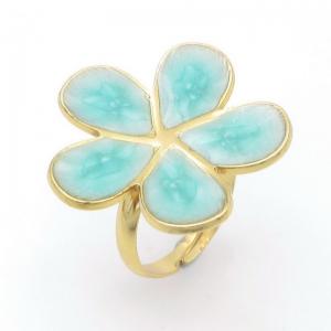 Stainless Steel Gold-plating Ring - KR114124-SP