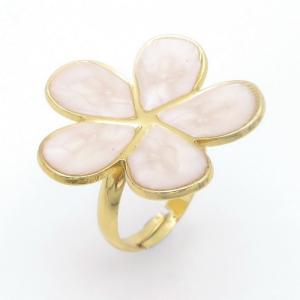 Stainless Steel Gold-plating Ring - KR114125-SP