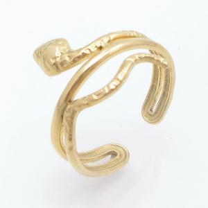 Stainless Steel Gold-plating Ring - KR114129-SP
