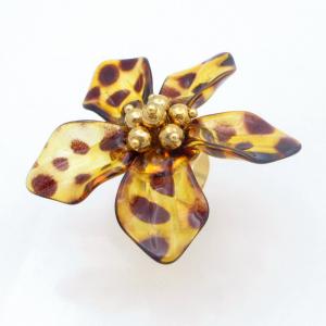 Stainless Steel Gold-plating Ring - KR114465-SP