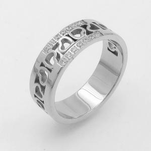 Stainless Steel Stone&Crystal Ring - KR114471-YH