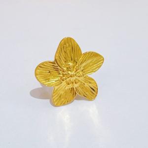 Stainless Steel Gold-plating Ring - KR114526-SXSJ