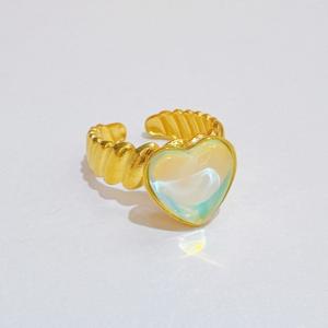 Stainless Steel Gold-plating Ring - KR114537-SXSJ