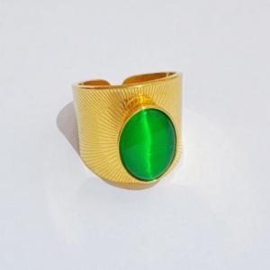 Stainless Steel Gold-plating Ring - KR114540-SXSJ