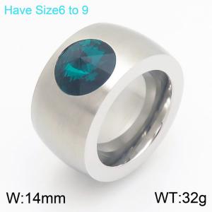 Stainless Steel Stone&Crystal Ring - KR114553-GC