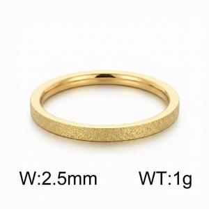 Stainless Steel Gold-plating Ring - KR114773-GC