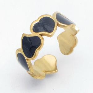 Stainless Steel Gold-plating Ring - KR115548-SP