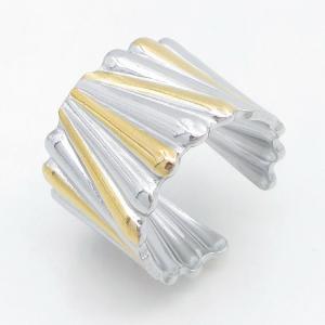 Stainless Steel Gold-plating Ring - KR115558-SP