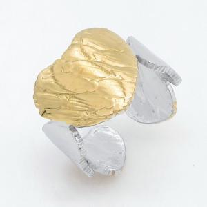 Stainless Steel Gold-plating Ring - KR115561-SP