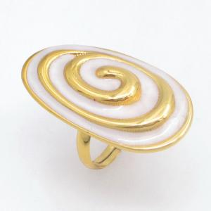 Stainless Steel Gold-plating Ring - KR115563-SP