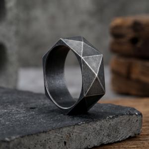 Men's fashion jewelry stainless steel ring suitable for daily wear - KR115672-KFC