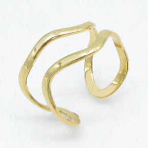 Stainless Steel Gold-plating Ring - KR115700-LM