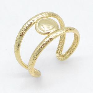 Stainless Steel Gold-plating Ring - KR115703-LM