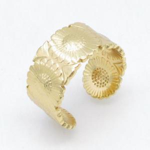 Stainless Steel Gold-plating Ring - KR115705-LM