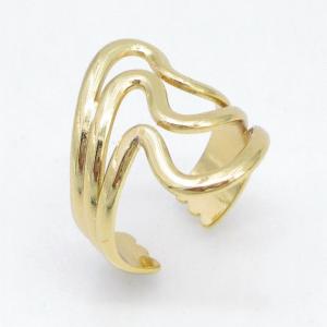 Stainless Steel Gold-plating Ring - KR115707-LM