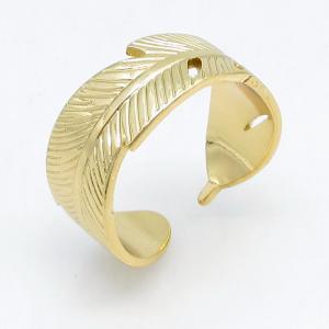 Stainless Steel Gold-plating Ring - KR115711-LM