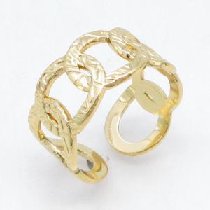 Stainless Steel Gold-plating Ring - KR115712-LM