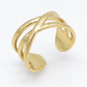 Stainless Steel Gold-plating Ring - KR115723-LM