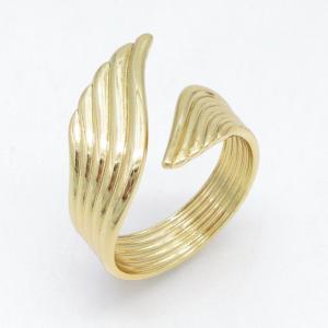 Stainless Steel Gold-plating Ring - KR115724-LM