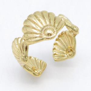 Stainless Steel Gold-plating Ring - KR115729-LM