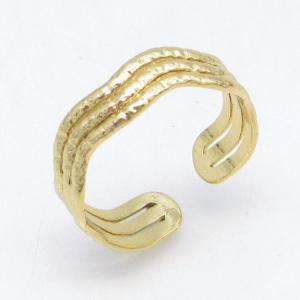 Stainless Steel Gold-plating Ring - KR115730-LM
