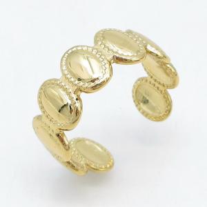 Stainless Steel Gold-plating Ring - KR115736-LM