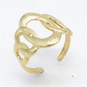 Stainless Steel Gold-plating Ring - KR115738-LM