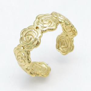 Stainless Steel Gold-plating Ring - KR115744-LM